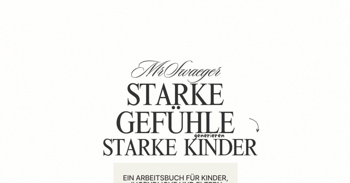 Ein Arbeitsbuch mit Gefühl